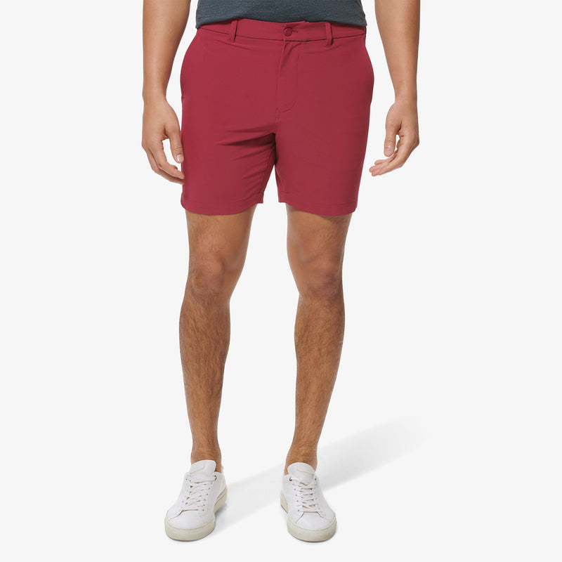 Helmsman Shorts - Ruby Solid, featured product shot