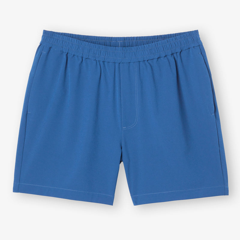 Helmsman Weekend Shorts - Poseidon Solid, fabric swatch closeup