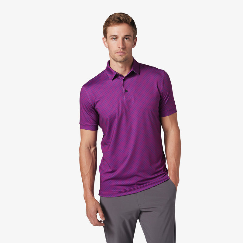 Versa Polo - Purple Wine Floral Print, featured product shot