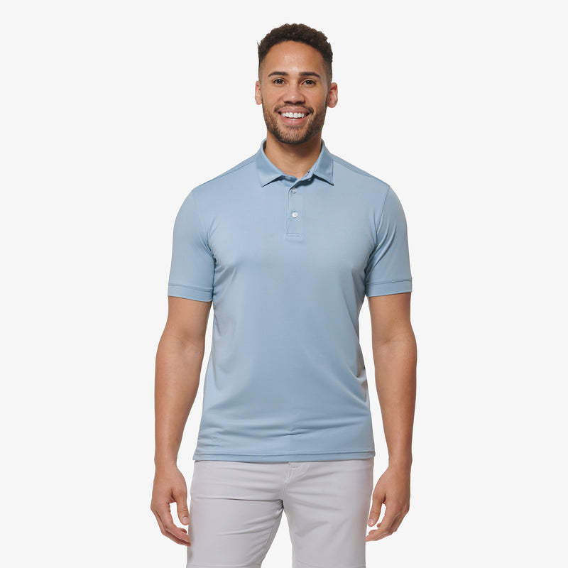 Versa Polo - Ashley Blue Solid, featured product shot