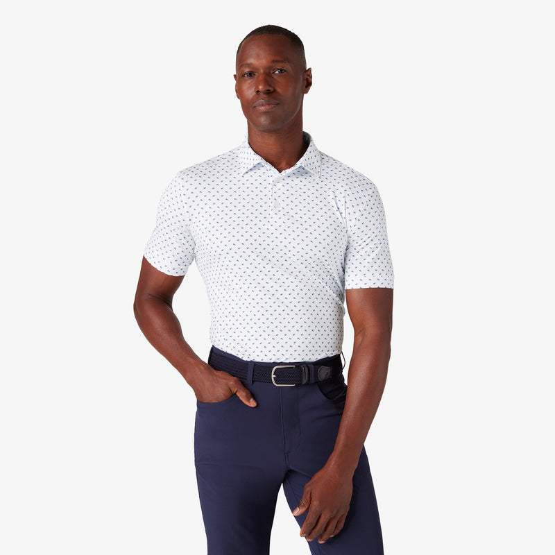 Versa Polo - True Purple Squares, featured product shot