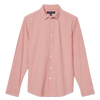 Leeward No Tuck Dress Shirt - Tea Rose Micro Gingham, featured product shot