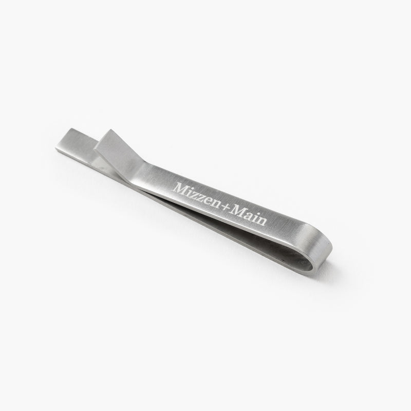 Metal Tie Bar - Brushed Silver, featured product shot