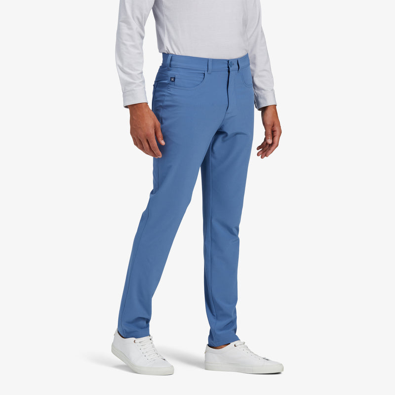 Helmsman 5 Pocket Pant - Moonlight Blue Solid, lifestyle/model
