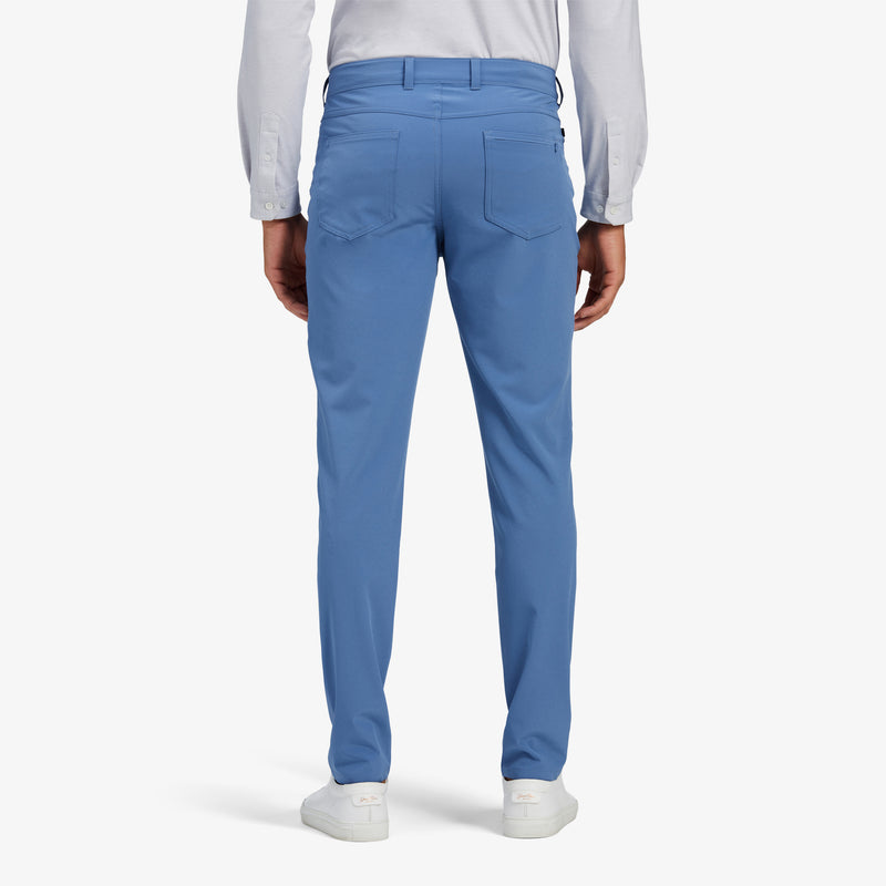 Helmsman 5 Pocket Pant - Moonlight Blue Solid, lifestyle/model