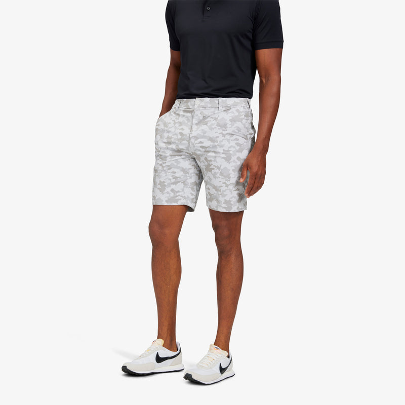 Helmsman Shorts - Gray Camo Print, lifestyle/model