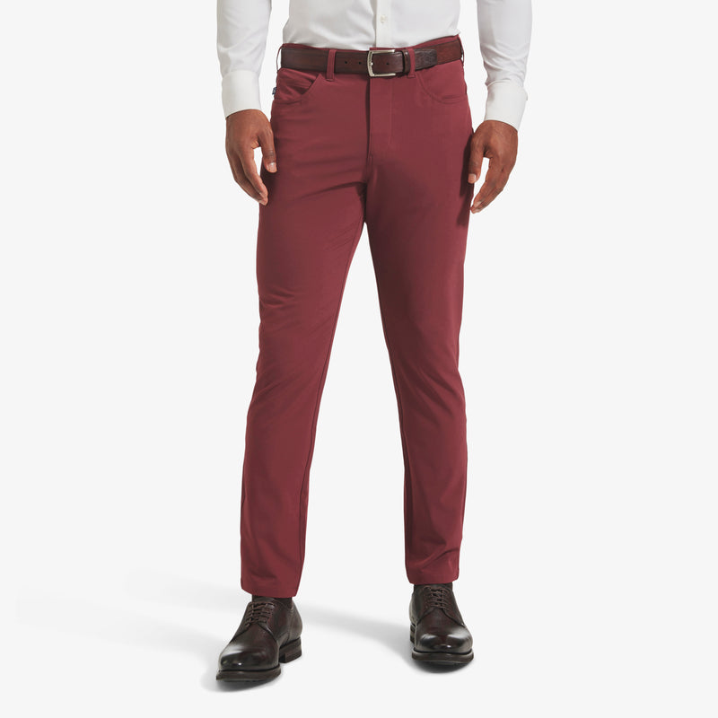 Helmsman 5 Pocket Pant - Burgundy Solid, featured product shot