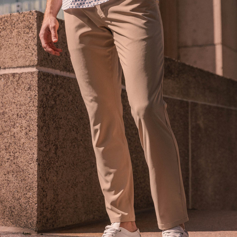 Helmsman Chino Pant - Khaki Solid, lifestyle/model