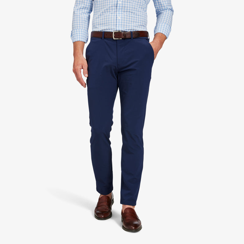 Helmsman Chino Pant - Navy Solid, lifestyle/model