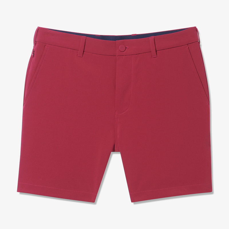 Helmsman Shorts - Ruby Solid, fabric swatch closeup