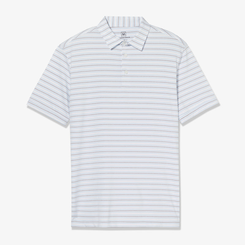 Versa Polo - Mini Gray Stripe, lifestyle/model