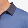 Versa Polo - Navy Texture Print with Contrast, lifestyle/model photo