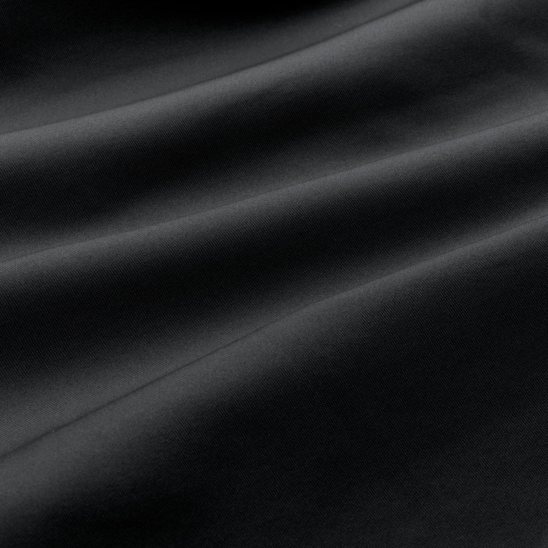Versa Quarter Zip - Black Solid, fabric swatch closeup