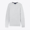Cassady Crewneck Sweater - Light Gray Solid, fabric swatch closeup