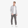 Leeward No Tuck Dress Shirt - Solid Gray, lifestyle/model photo