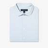 Monaco Dress Shirt - Blue Micro Print on Check, featured product shot