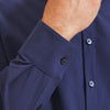 Leeward No Tuck Dress Shirt - Navy Solid, lifestyle/model photo