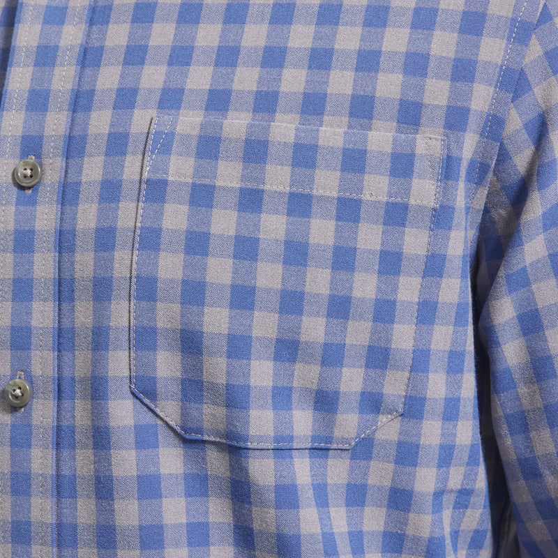 City Flannel - Blue Gray Gingham, lifestyle/model