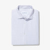 Leeward Dress Shirt - White Navy Mini Grid, featured product shot