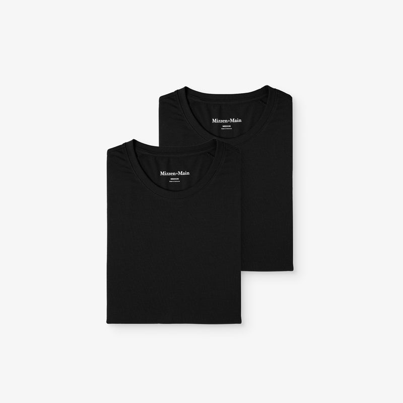 Two-pack Undershirt - Black Solid, featured product shot