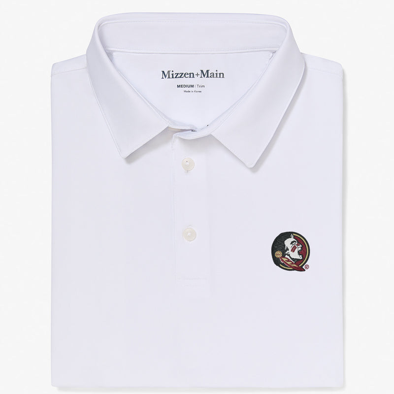 FSU Versa Polo - White Solid, featured product shot