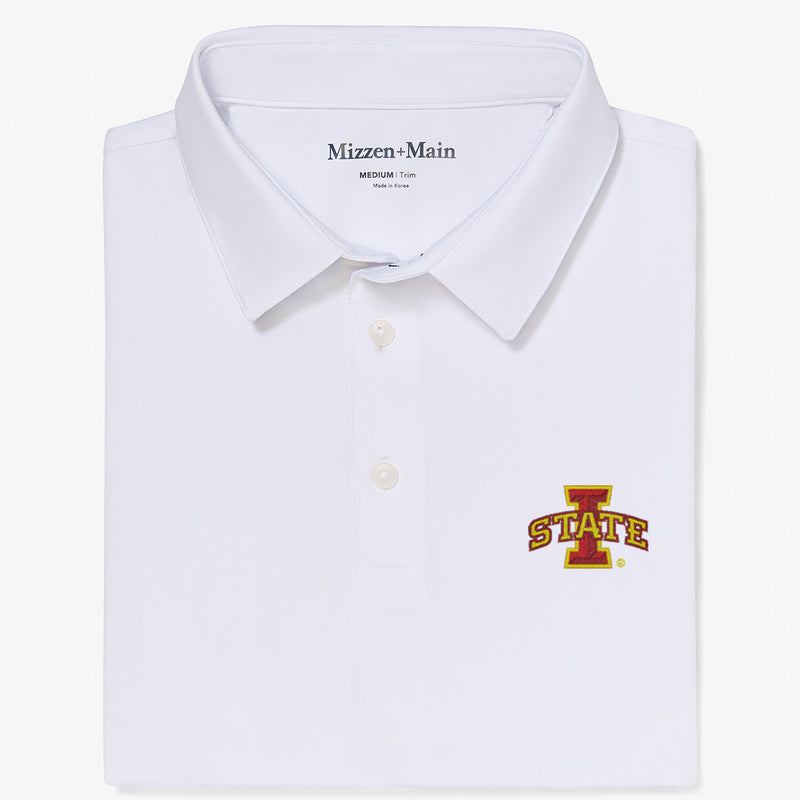 Iowa State University Versa Polo - White Solid, featured product shot