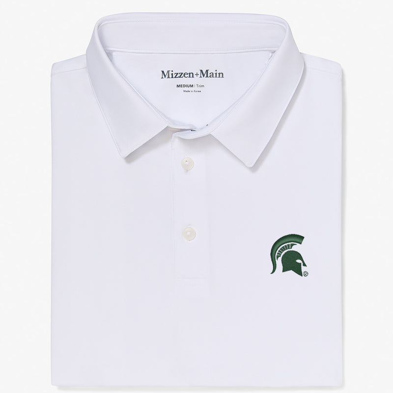 Michigan State Versa Polo - White Solid, featured product shot