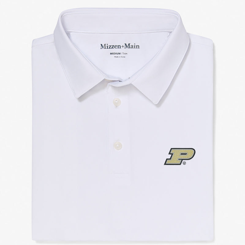 Purdue Versa Polo - White Solid, featured product shot