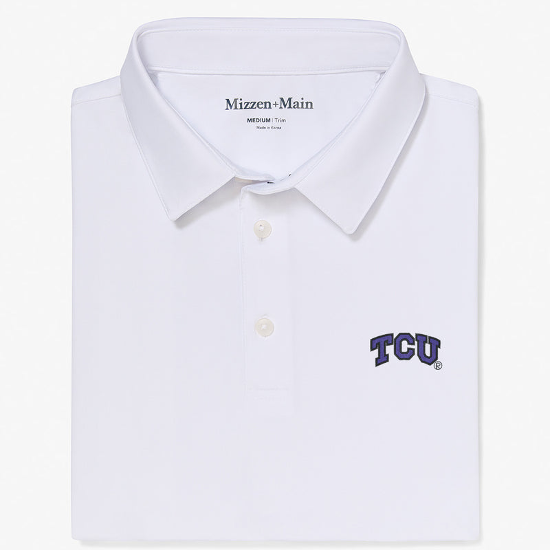 TCU Versa Polo - White Solid, featured product shot