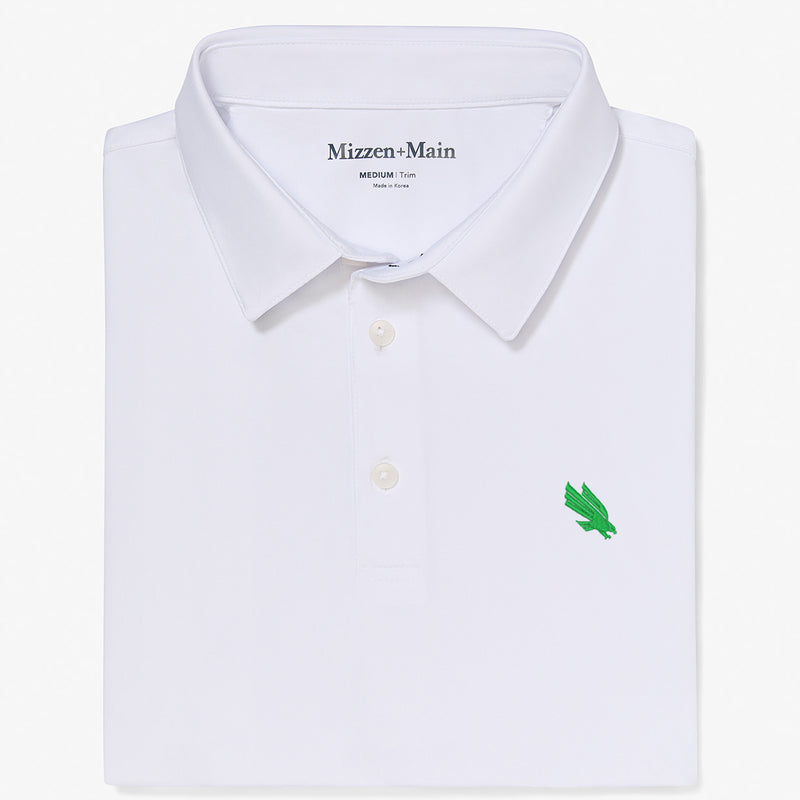 UNT Versa Polo - White Solid, featured product shot