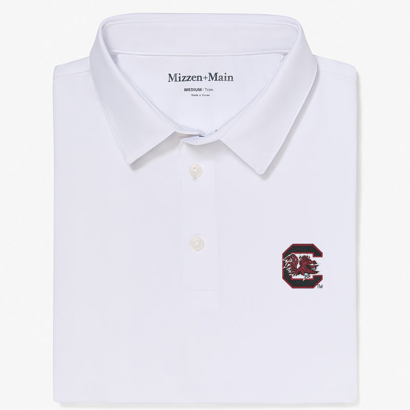 South Carolina Versa Polo - White Solid, featured product shot