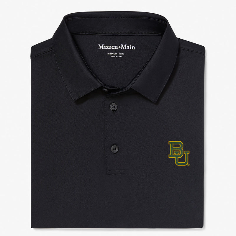 Baylor Versa Polo - Black Solid, featured product shot