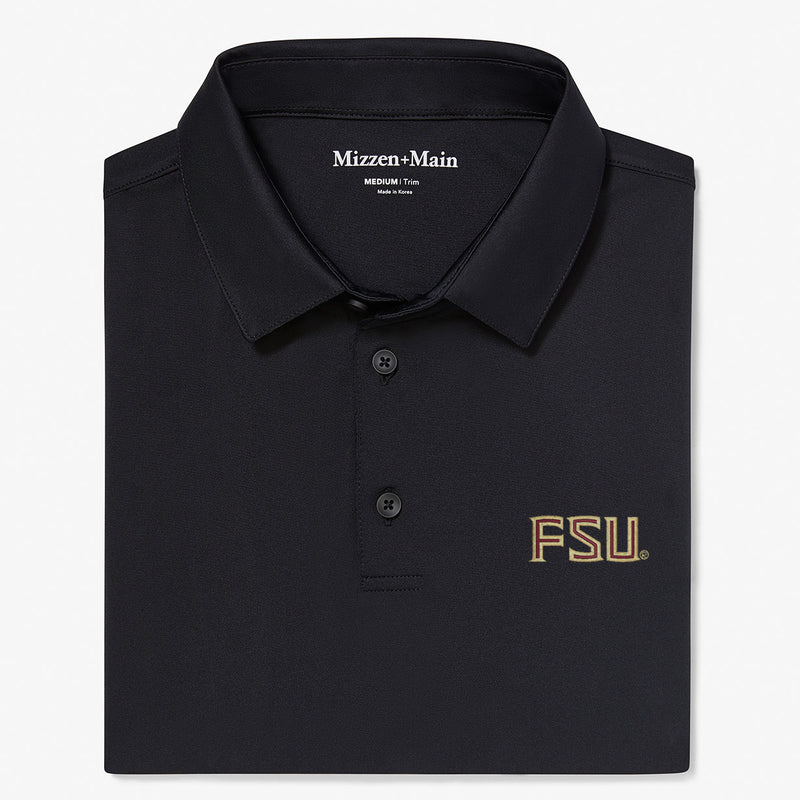 FSU Versa Polo - Black Solid, featured product shot