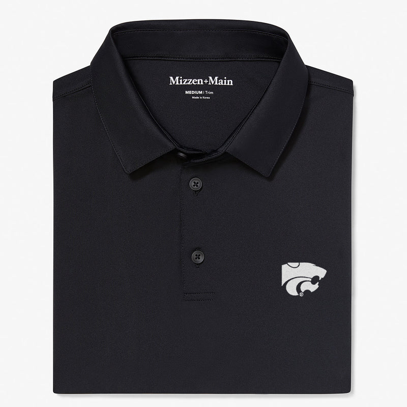 Kansas State Versa Polo - Black Solid, featured product shot