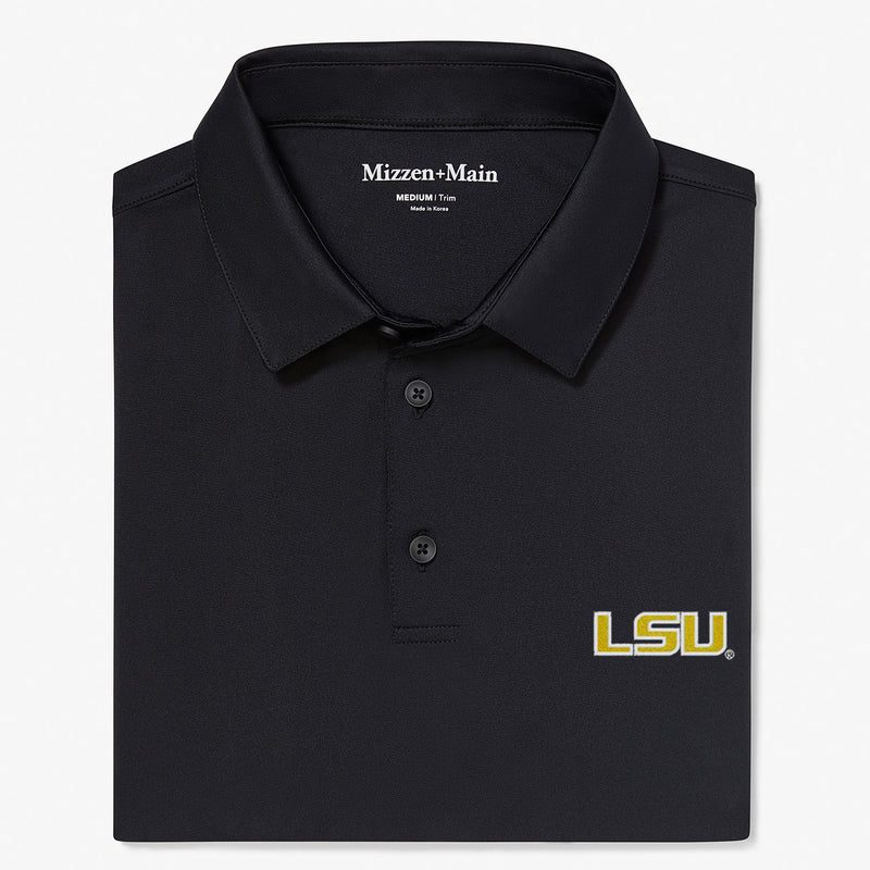 LSU Versa Polo - Black Solid, featured product shot