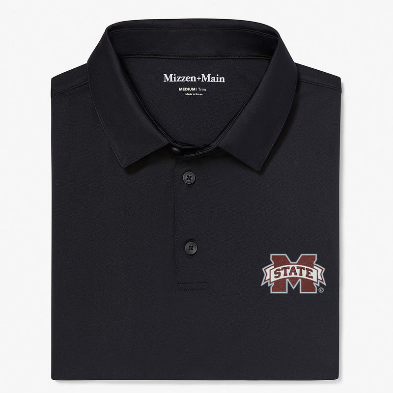 Mississippi State Versa Polo - Black Solid, featured product shot