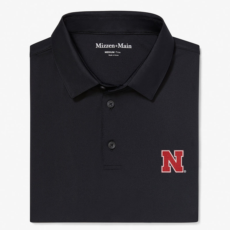 Nebraska Versa Polo - Black Solid, featured product shot