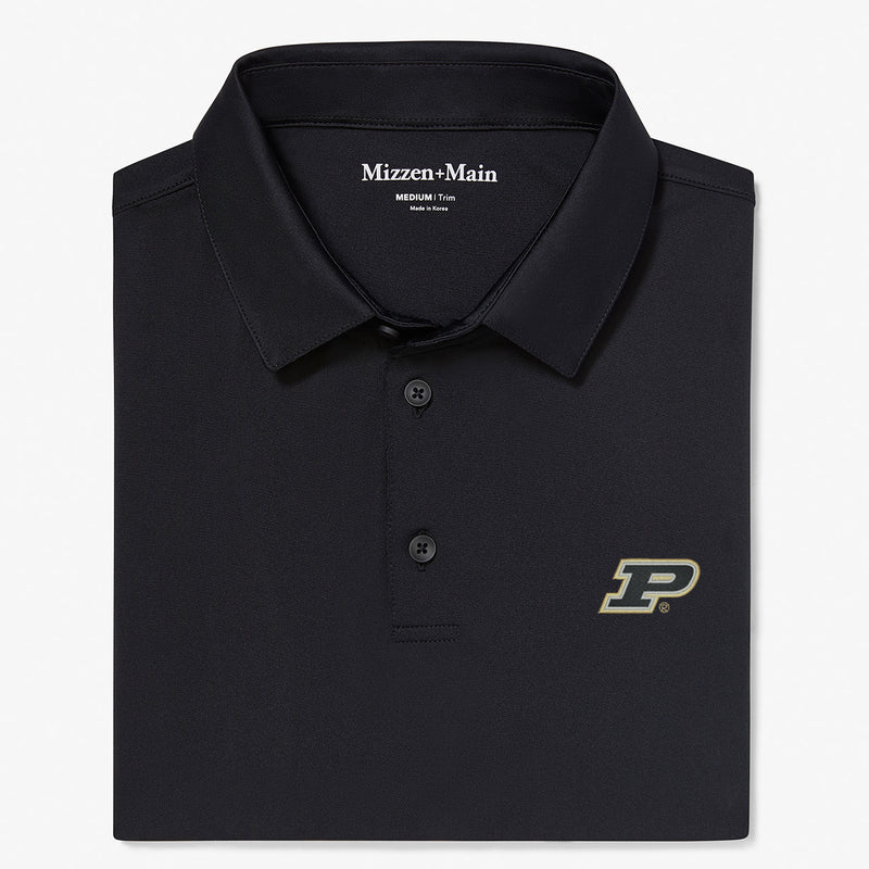 Purdue Versa Polo - Black Solid, featured product shot