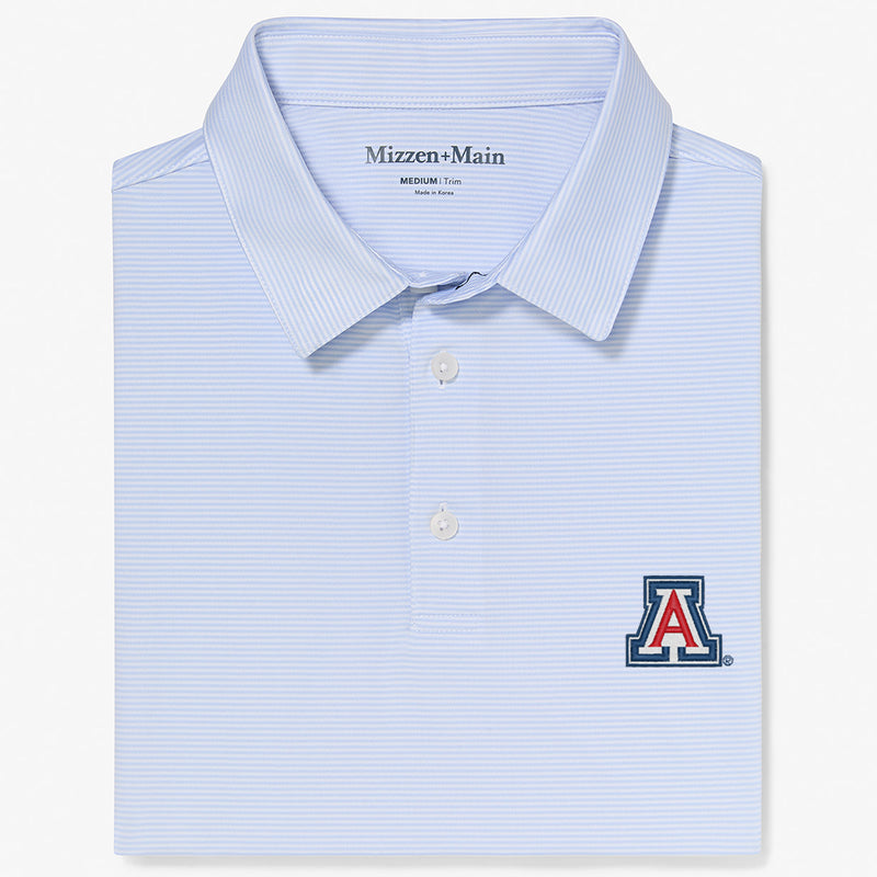 Arizona Versa Polo - Light Blue White Stripe, featured product shot