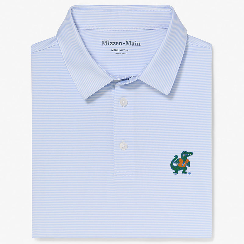 University of Florida Versa Polo - Light Blue White Stripe, featured product shot