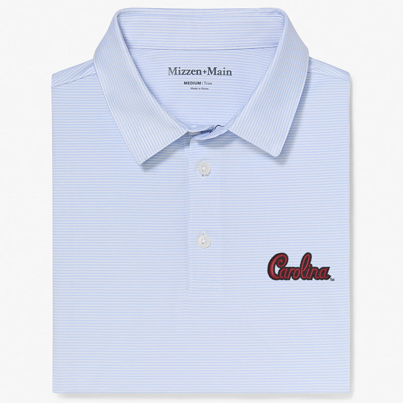 South Carolina Versa Polo - Light Blue White Stripe, featured product shot