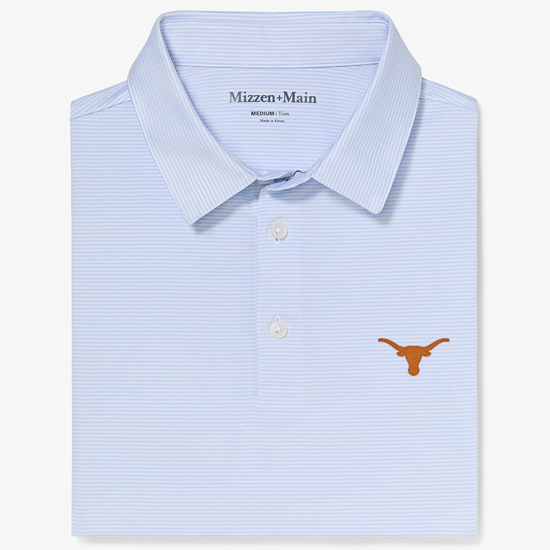 University of Texas Versa Polo - Light Blue White Stripe, featured product shot