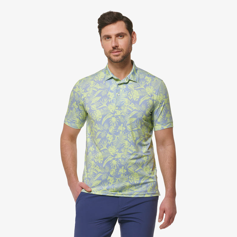 Versa Polo - Sunny Lime Palm Print, featured product shot