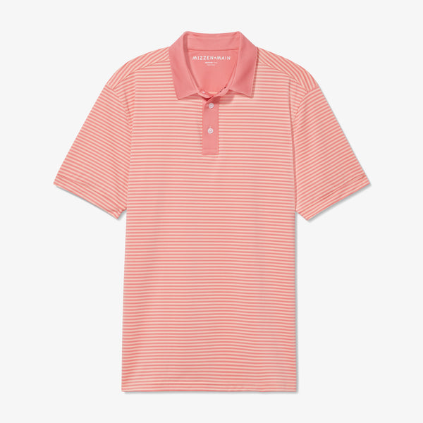 Versa Polo - Tea Rose Feeder Stripe - Mizzen+Main