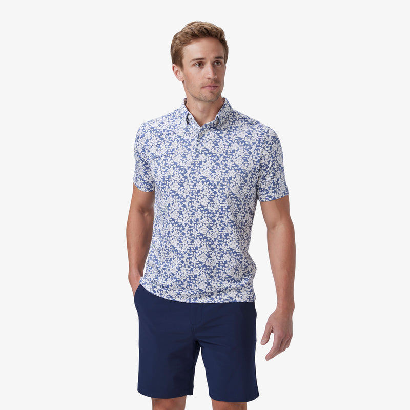 Halyard Polo - Coastal Fjord Floral, featured product shot