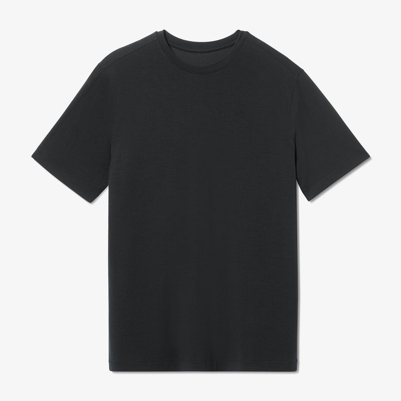 Knox T-Shirt - Black Solid, fabric swatch closeup