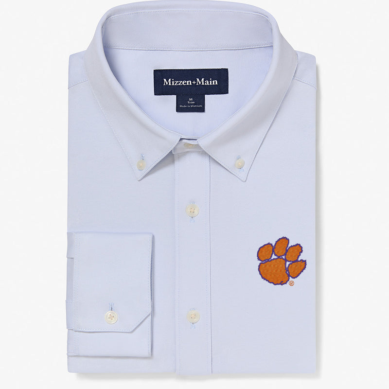 Clemson Ellis Oxford - Sky Solid, featured product shot