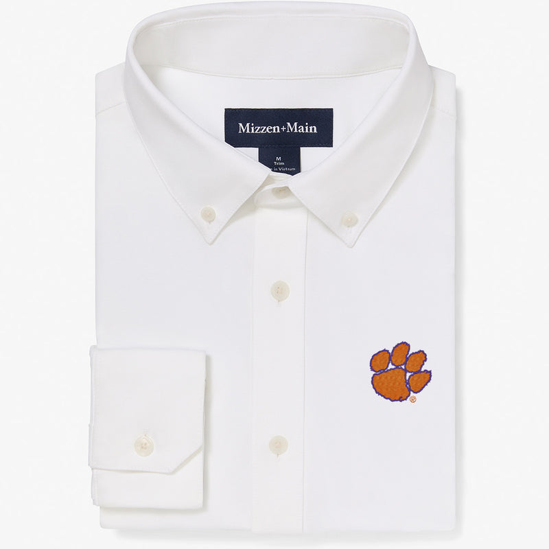 Clemson Ellis Oxford - White Solid, featured product shot