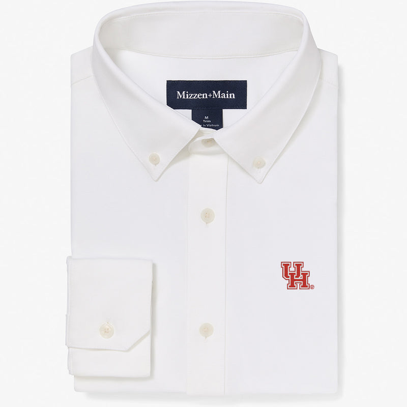 University of Houston Ellis Oxford - White Solid, featured product shot