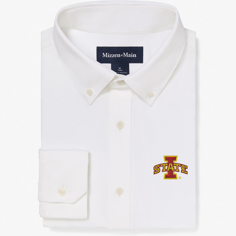 Iowa State University Ellis Oxford - White Solid, featured product shot